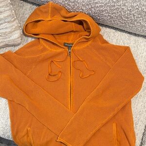 Tommy Bahama Orange Zip-Up Sweater